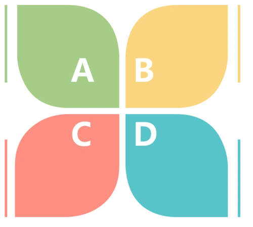 小清新ppt总结形状素材图片