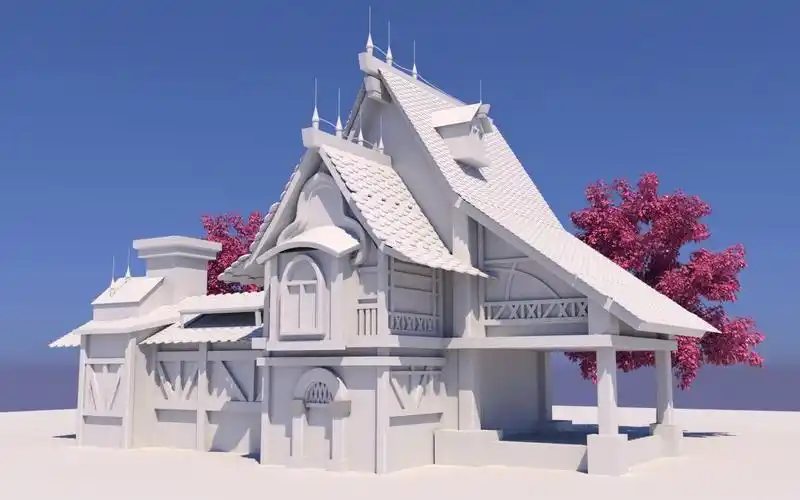 【maya场景建模】次世代房屋场景建模,建模思路,布线技巧全流程讲解