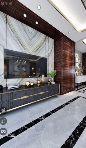 随院联排别墅港式轻奢风_装修案例图_南昌市匠巢设计装饰有限公司装修