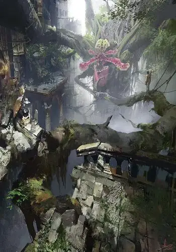 插画师阿努比斯魔幻场景概念设计师