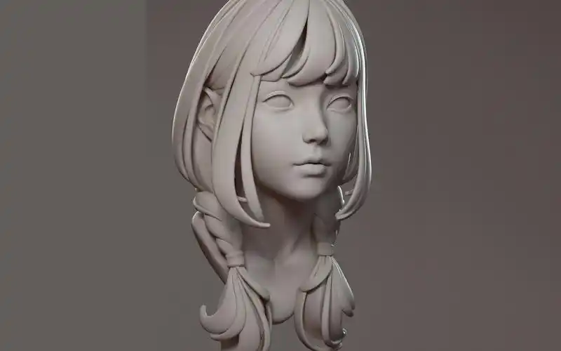 活动作品zbrush新手教程零基础3d女性人物建模教程高模细节雕刻技巧下