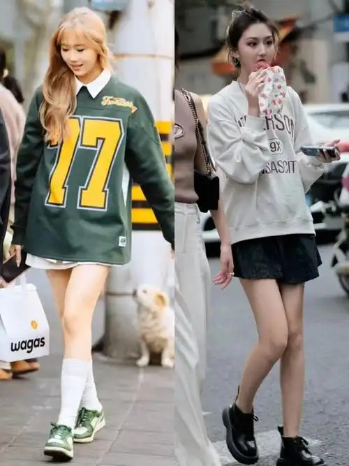 看了上海女生的穿搭造型,才知道:卫衣配牛仔裤太丑!这样搭才对