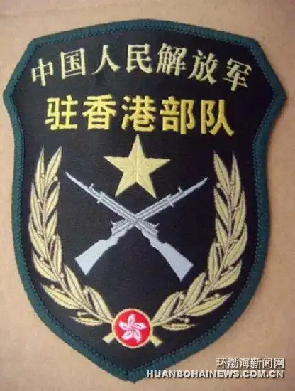 苗洁的驻香港部队臂章(照片由苗洁提供)