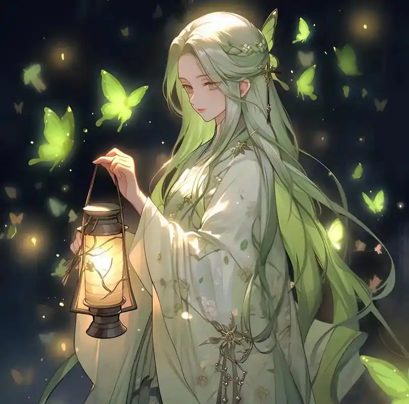 绿色古风动漫头像#古风 #仙气头像 #仙气十足 #动漫美图 - 抖音