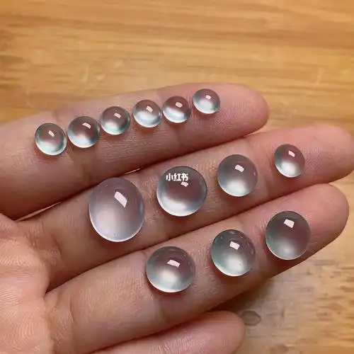 裸石蛋面精品白冰戒面系列