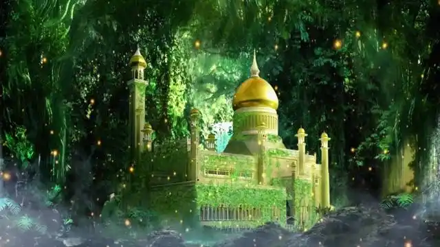 2744白雪公主英文音乐剧舞台剧情景剧led背景