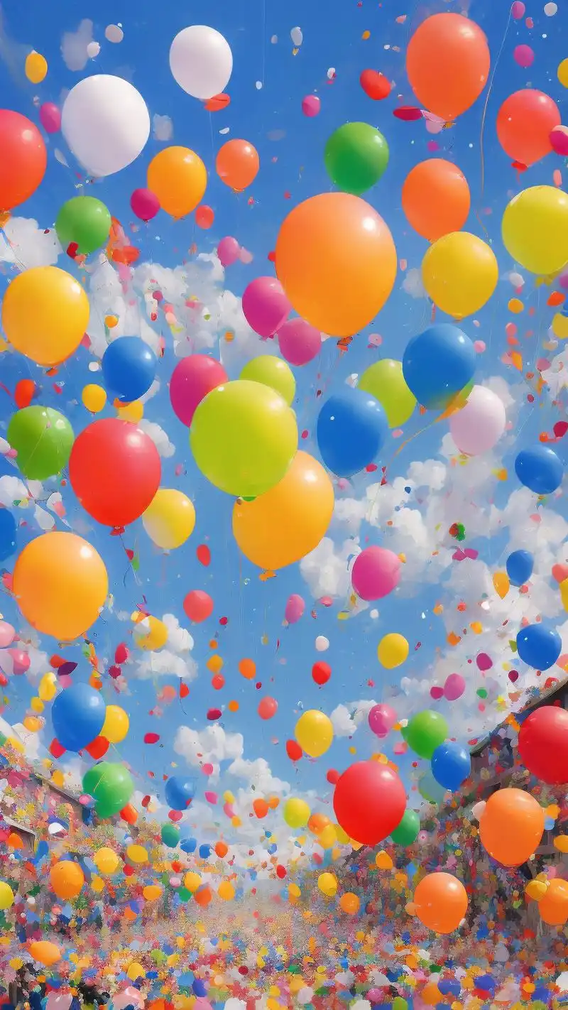 94六一快乐!超可爱的气球壁纸来啦95
