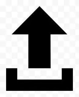 经典上传箭头按钮