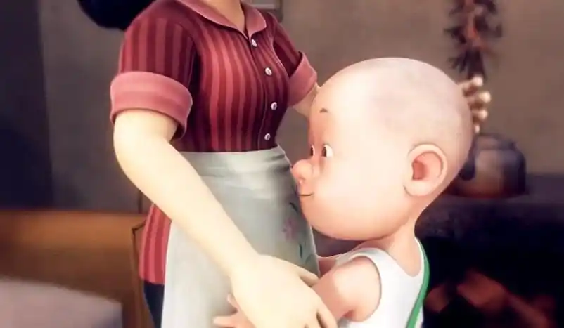 熊出没光头强妈妈颜值曝光侧脸惊艳众人光头强捡来的