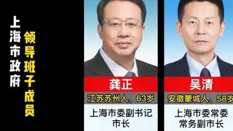 上海市政府领导班子成员,都是哪里人?