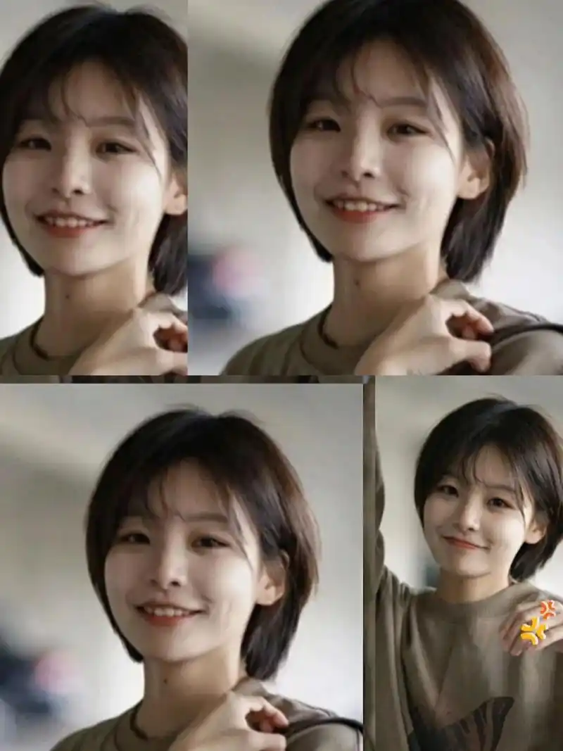 青岛做头发 青岛发型师 青岛剪短发 青岛染发 初恋挂耳短发减龄显小