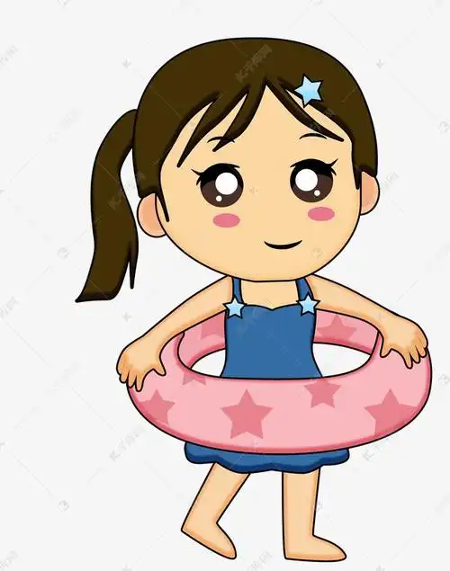 女孩游泳卡通图片,游泳卡通图片男孩-图片大观-奇异网