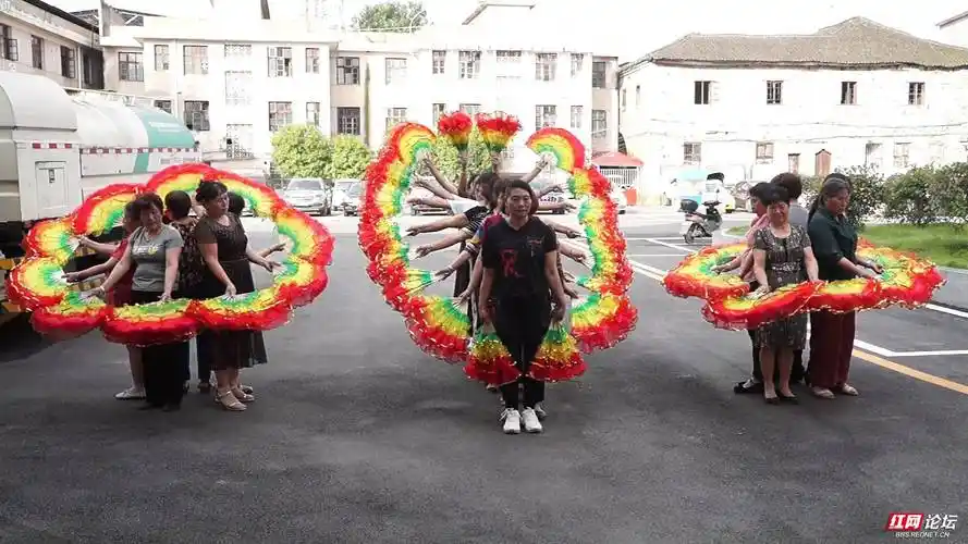 《祝福祖国》扇子舞队形