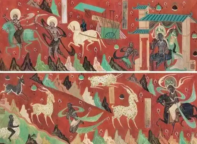 壁画九色鹿本生 图片来源于敦煌研究院