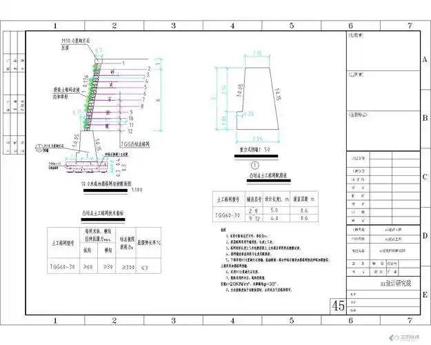 挡土墙标准图——感觉挺适用