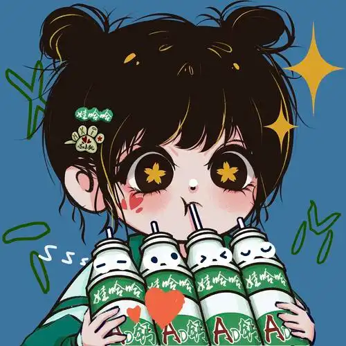 吃货篇-娃哈哈闺蜜头像|插画|创作习作|画画的喵小跳 - 原创作品