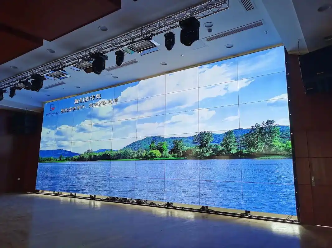 46寸液晶拼接屏36片大屏幕舞台案例分享.耐诺科技商显安装实 - 抖音