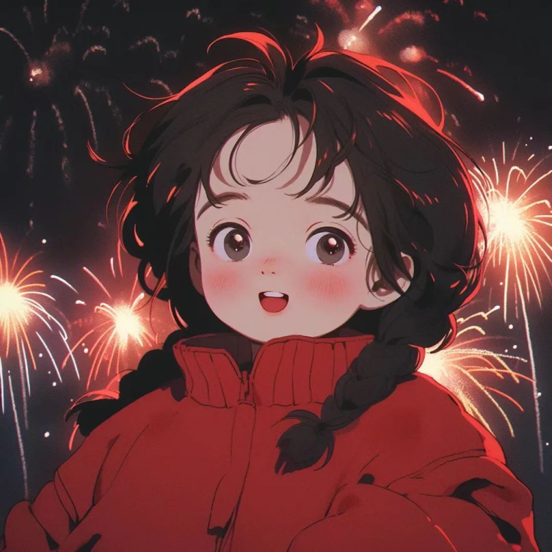 2024最流行的头像卡通 [2021]可爱头像|2024跨年头像,红红火火  [小